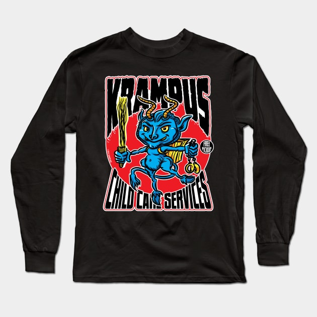 Krampus Child Care Services Long Sleeve T-Shirt by eShirtLabs